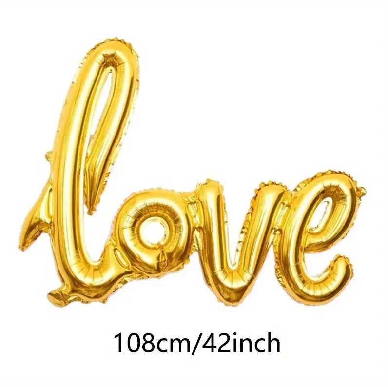 1pc Romantic Love Letter Aluminum Foil Balloon for Valentine's Day