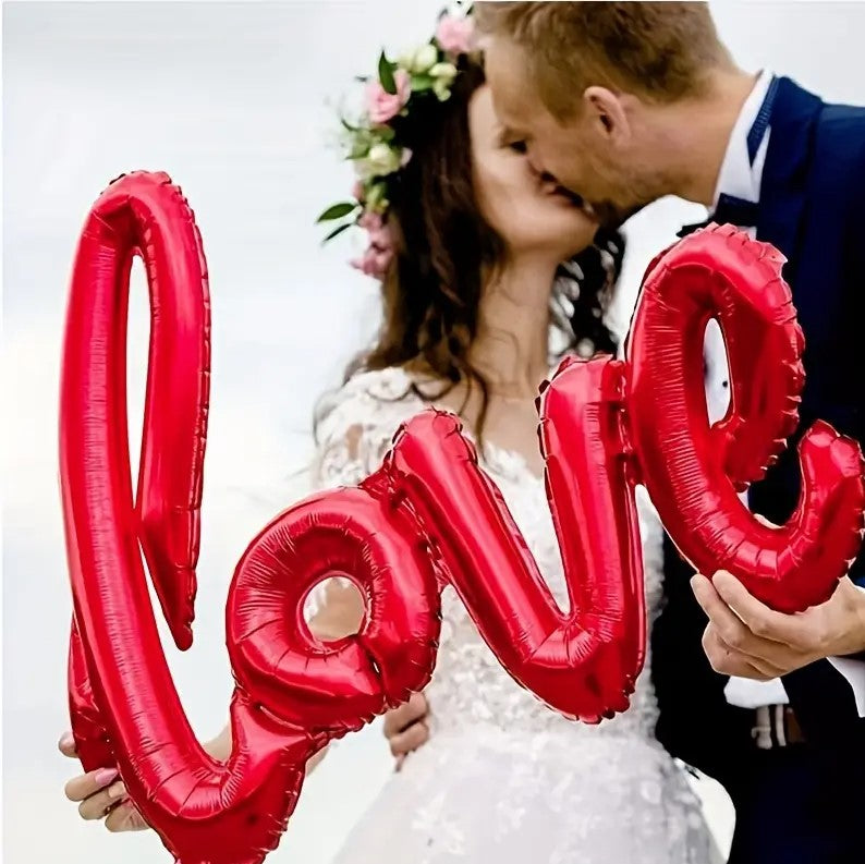 1pc Romantic Love Letter Aluminum Foil Balloon for Valentine's Day