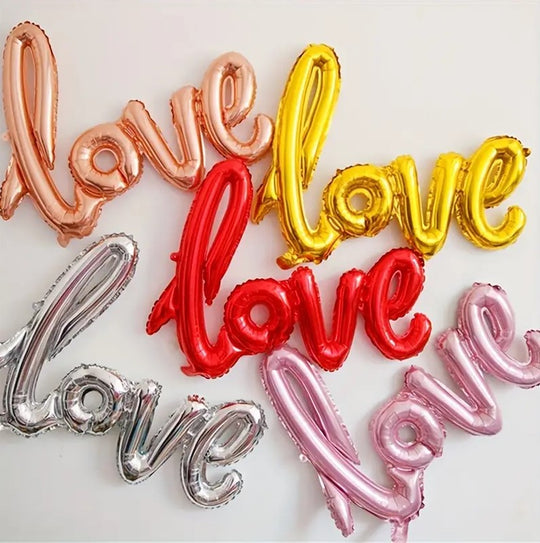 1pc Romantic Love Letter Aluminum Foil Balloon for Valentine's Day