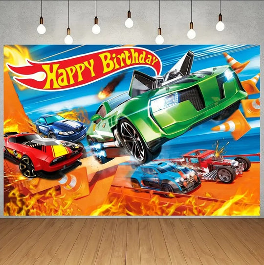 217 PCS Cars Theme Decor