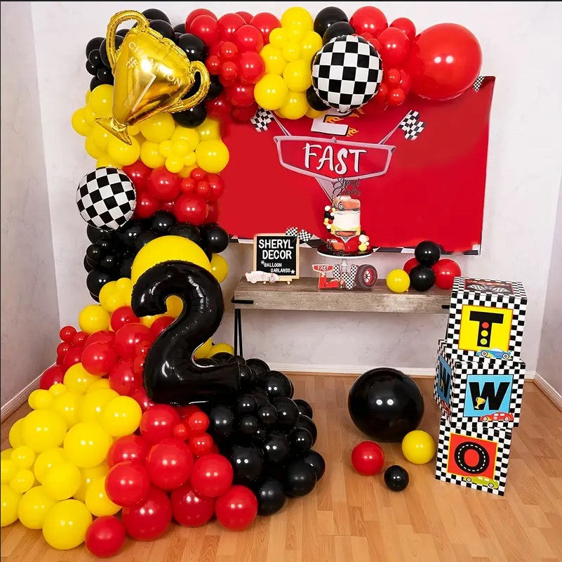 217 PCS Cars Theme Decor