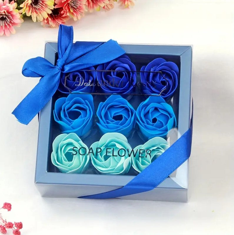 9 PACK Roses Soap Flower Gift Box for Birthday, Valentine's Day