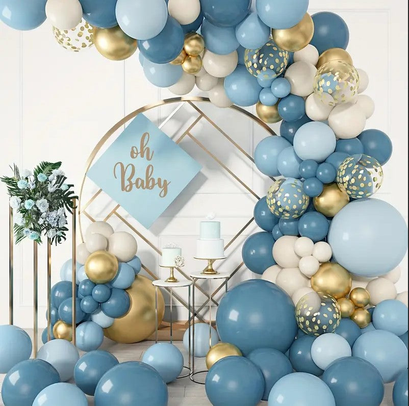 297 PCS  Complete Theme Decor Baby Boy Shower