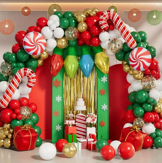 150-Piece Christmas Balloon Garland Arch Kit