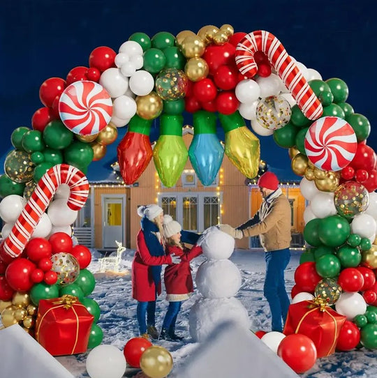 150-Piece Christmas Balloon Garland Arch Kit