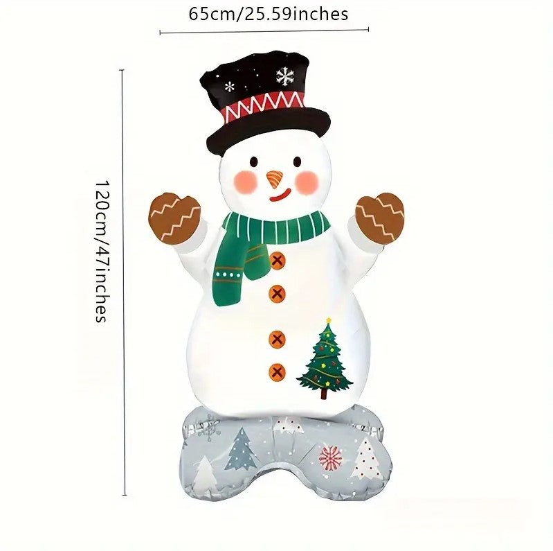 1PCS Snowman Aluminum Film Balloon 47"