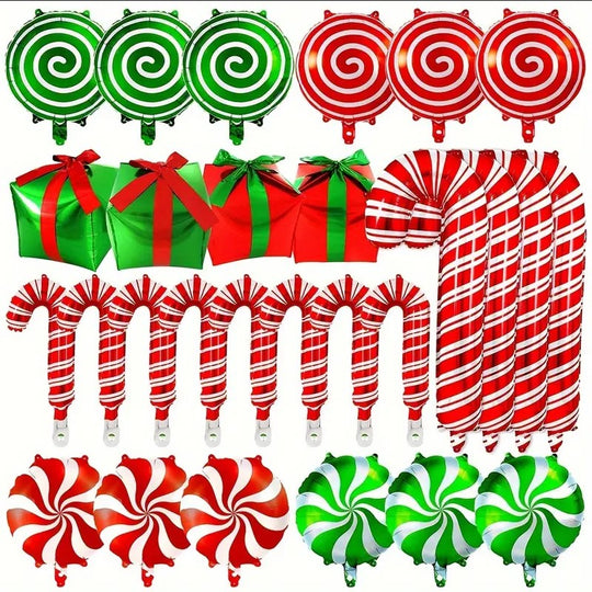 32 Pack Christmas Inflatable Decoration Set