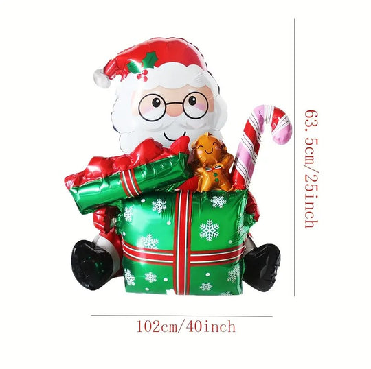 1PCS Christmas Santa Claus Balloon 25"