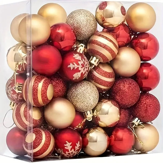 50pcs Classic Christmas Ornament Set