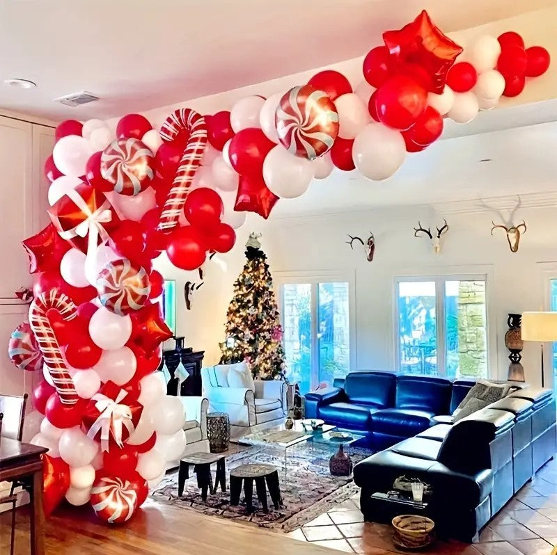 126 PCS Christmas Balloon Garland Arch Kit