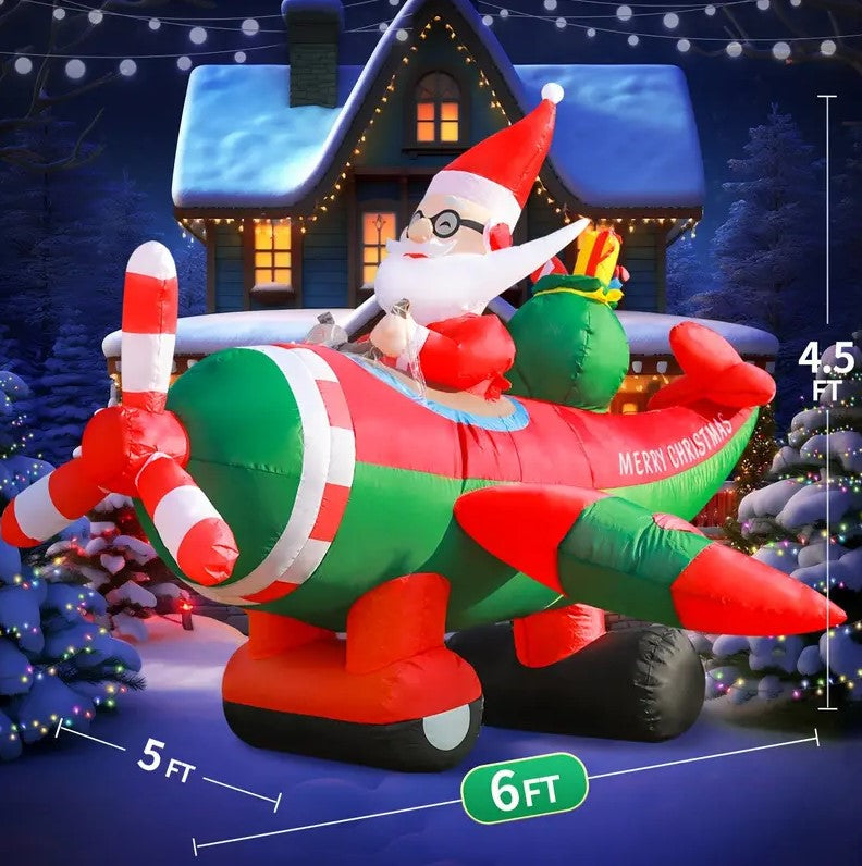 6FT Inflatables Christmas Santa Claus