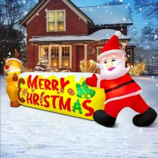 10FT Christmas Inflatable Outdoor Décor with LED Lights