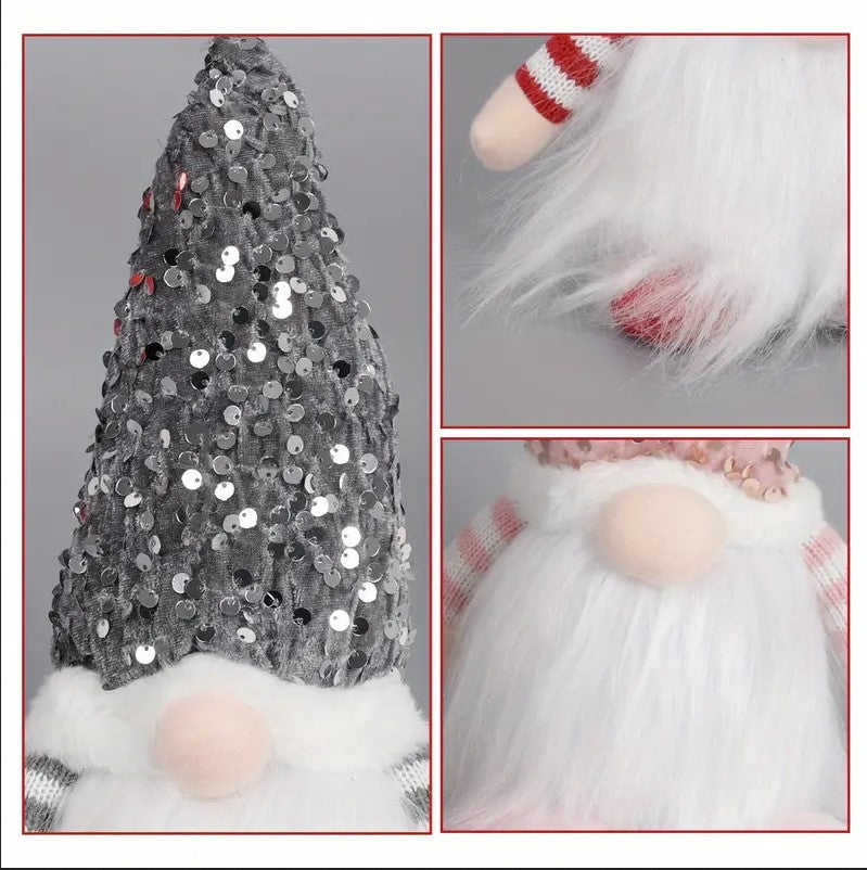 3 Pack Christmas Gnomes with LED Lights