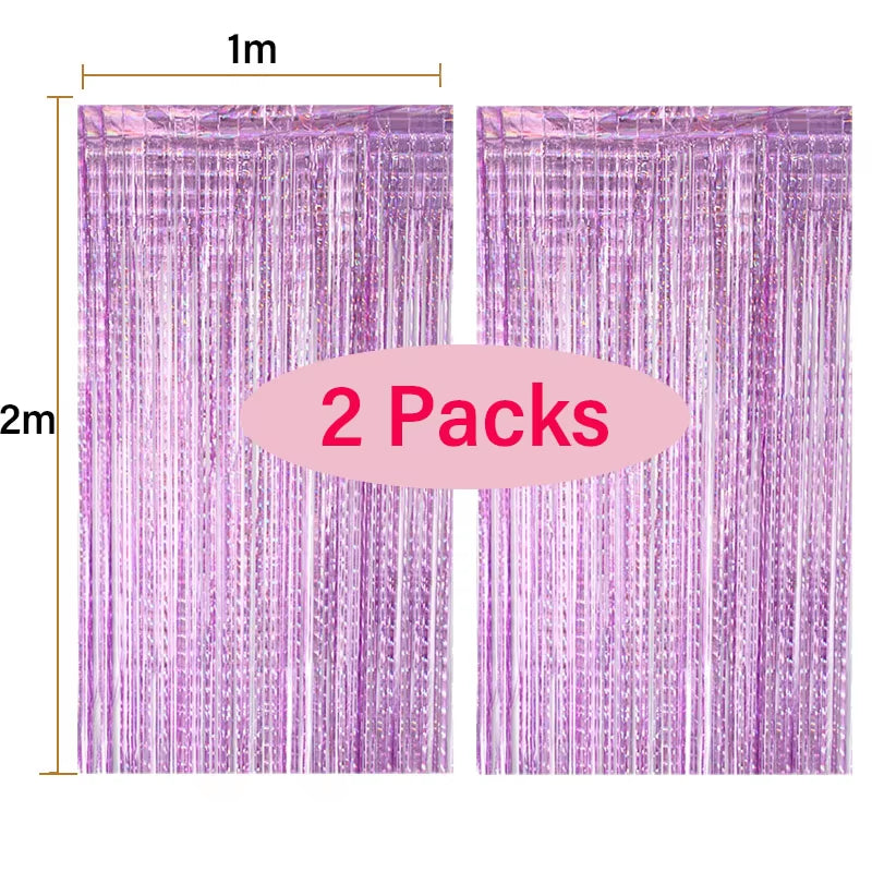 2 Pack Foil Backdrop Decorations For All Occasions