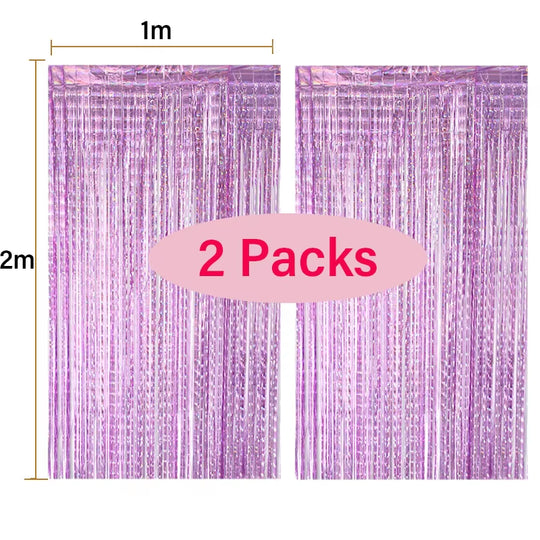 2 Pack Foil Backdrop Decorations For All Occasions