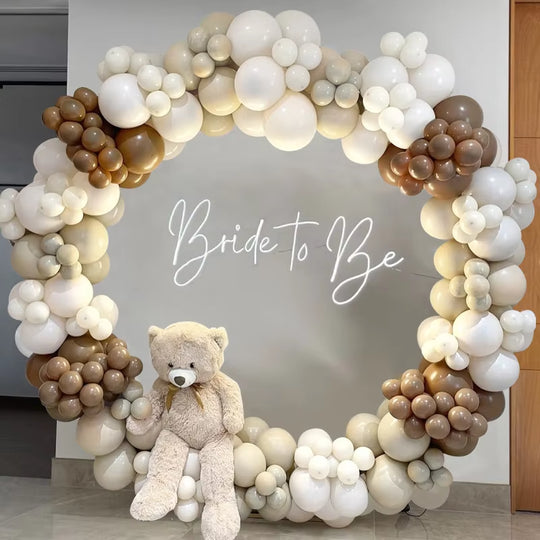 Coffee Brown Balloon Garland Arch Decor