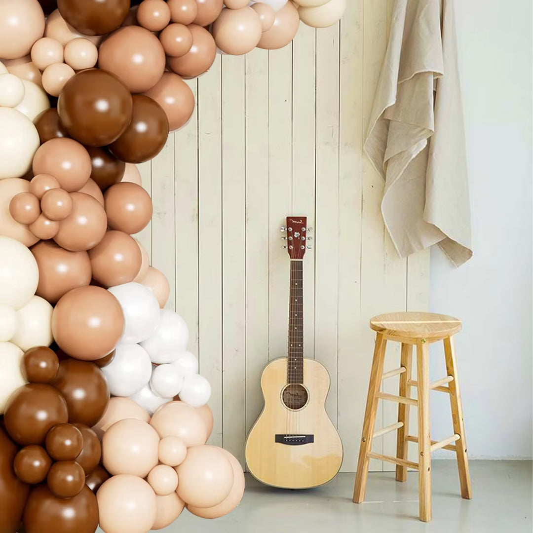 109 PCS Brown Balloons Garland Arch Kit Decor