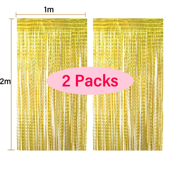 2 Pack Foil Backdrop Decorations For All Occasions