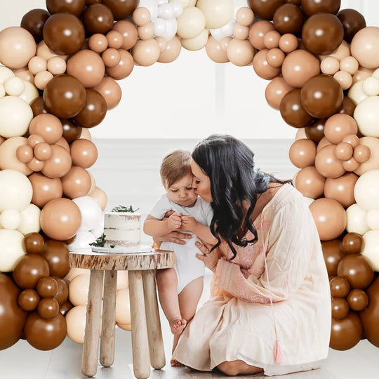 109 PCS Brown Balloons Garland Arch Kit Decor