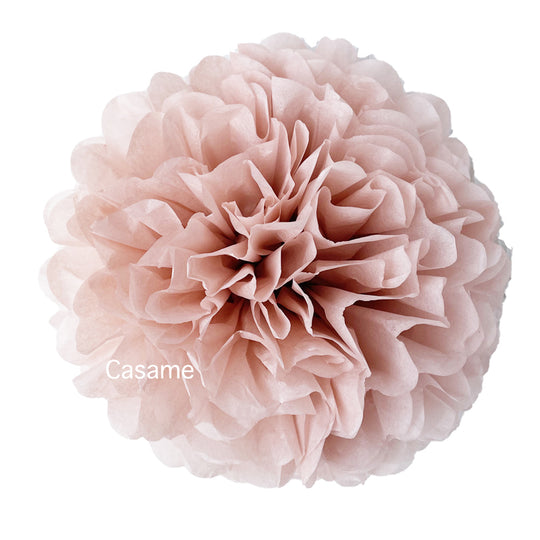 5pcs Tissue Paper Pompoms Flower Balls 12" for Baby Shower, Wedding, Festival