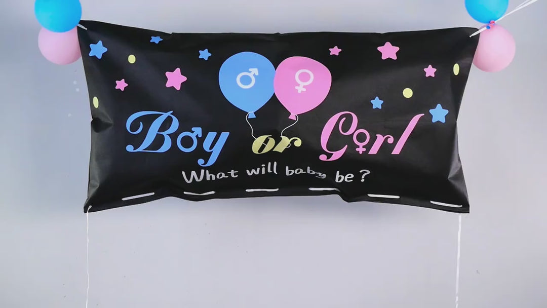 1PC Gender Reveal Balloon Drop Bag Boy Or Girl